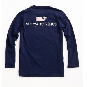 Vineyard Vines Girls Logo Graphic Long-Sleeve Tee
